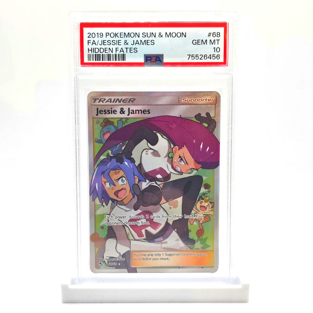 PSA 10 Jessie & James Full Art - 2019 Pokémon Sun & Moon Hidden Fates