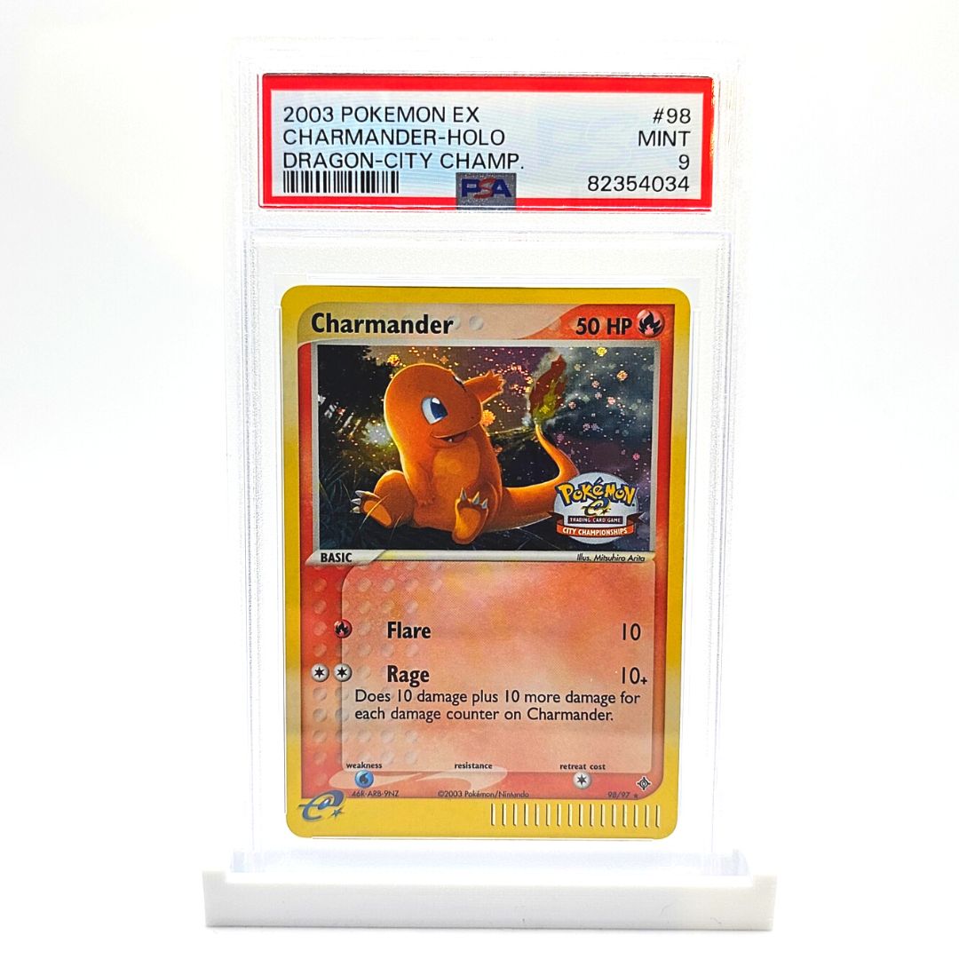 PSA 9 Charmander Holo - Pokémon EX Dragon City Championship