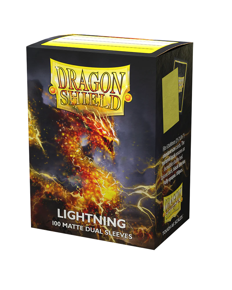 Dragon Shield - Lightning - Dual Matte Sleeves (100 Count - Standard Size)