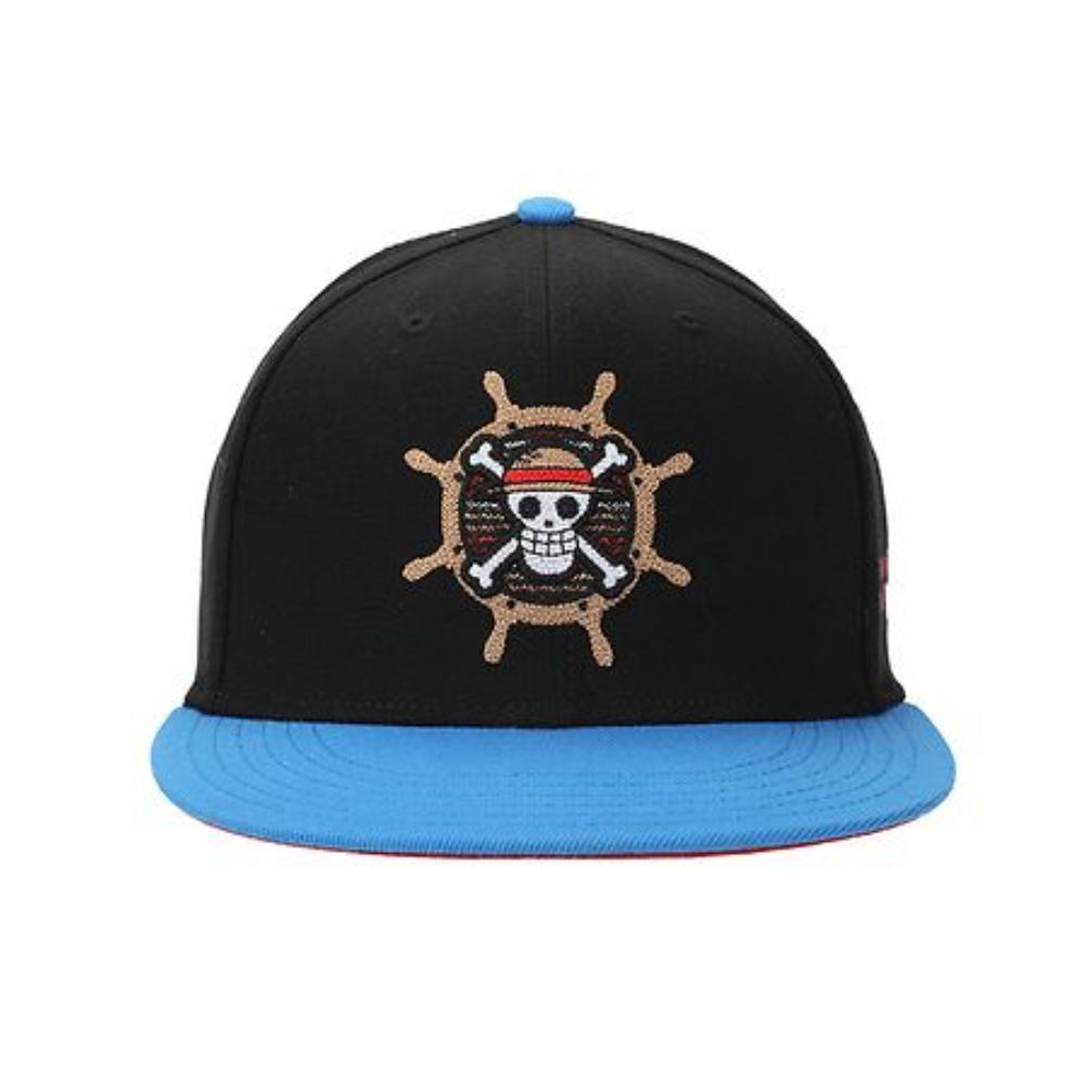 One Piece Ship Wheel Snapback Hat