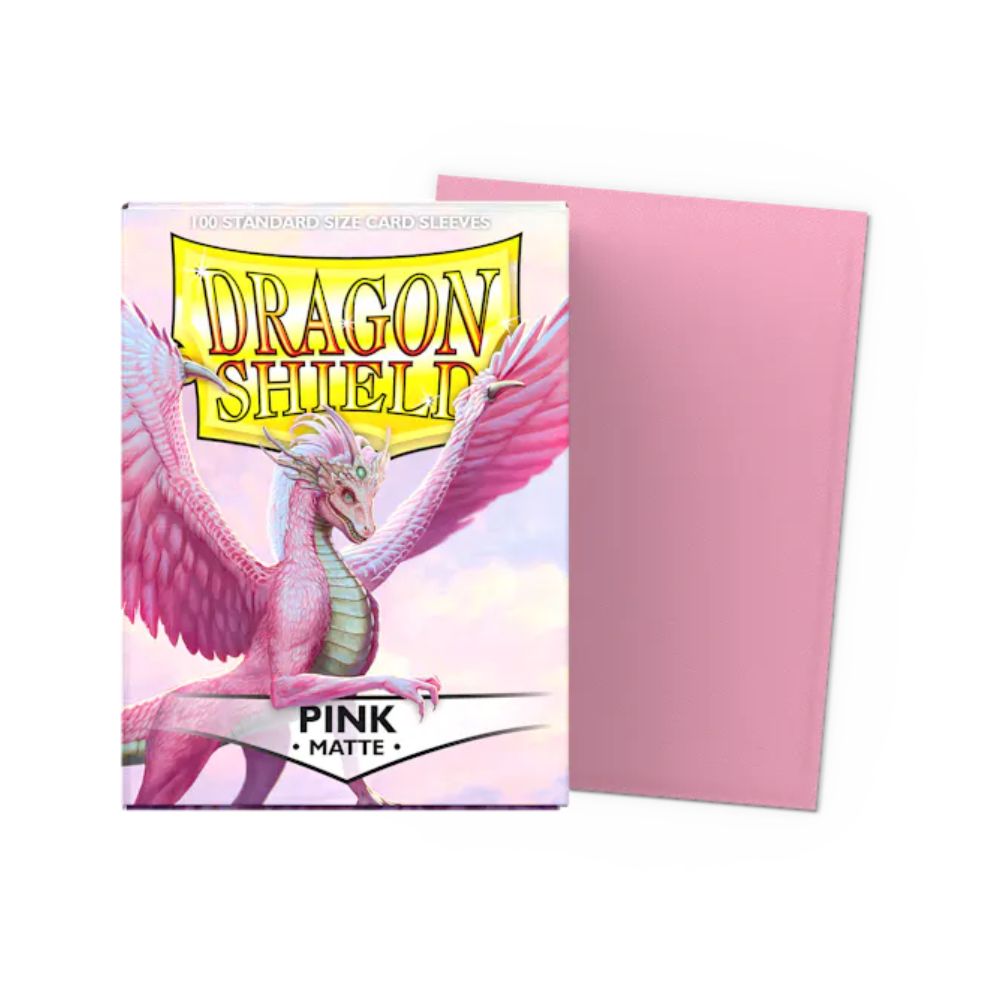 Dragon Shield Sleeves - Pink Matte (100 Count)