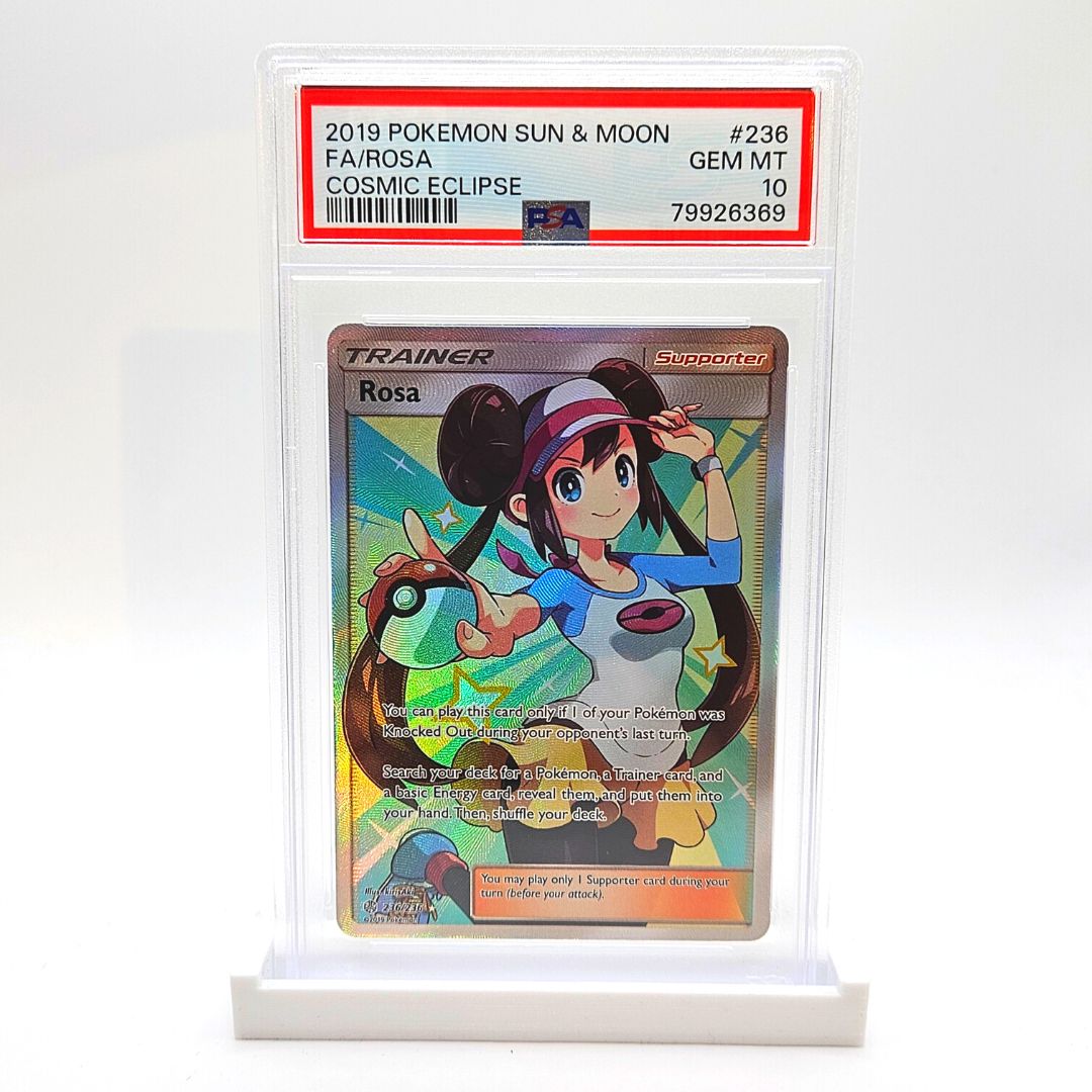 PSA 10 Full Art Rosa - Sun & Moon Cosmic Eclipse