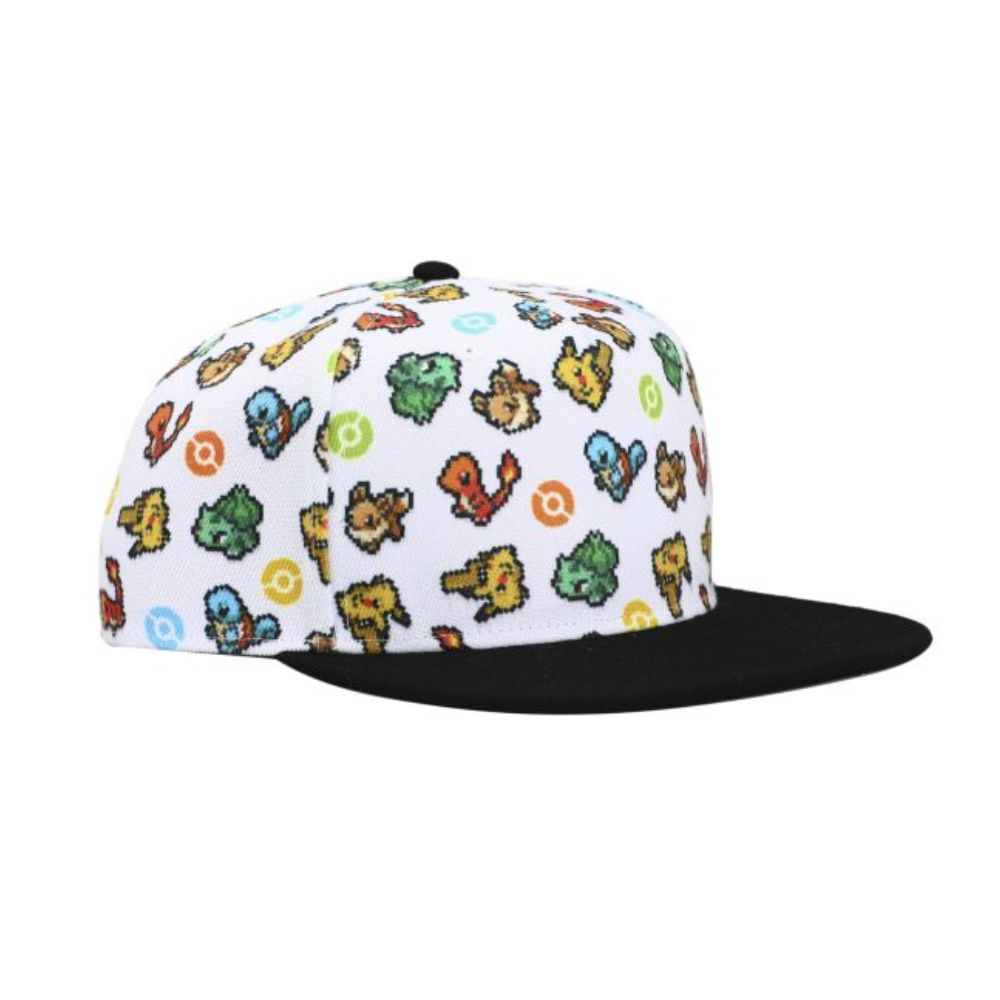 Pokémon Starters Pixel Art Snapback Hat