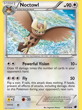 Noctowl (92/116) [Black & White: Plasma Freeze]