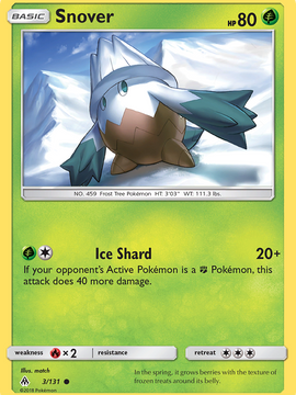 Snover (3/131) [Sun & Moon: Forbidden Light]