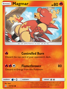 Magmar (18/156) [Sun & Moon: Ultra Prism]