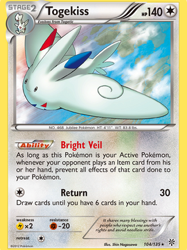 Togekiss (104/135) [Black & White: Plasma Storm]