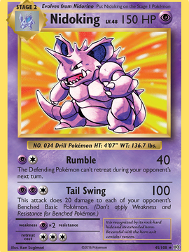 Nidoking (45/108) [XY: Evolutions]