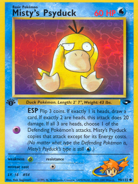 Misty's Psyduck (90/132) [Gym Challenge 1st Edition]