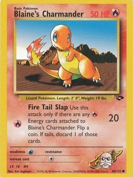 Blaine's Charmander (60/132) [Gym Challenge Unlimited]