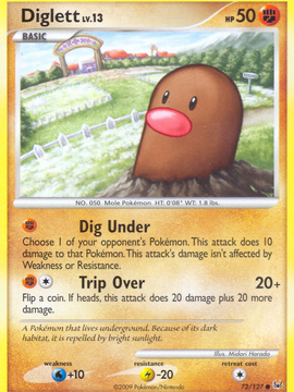 Diglett (72/127) [Platinum: Base Set]