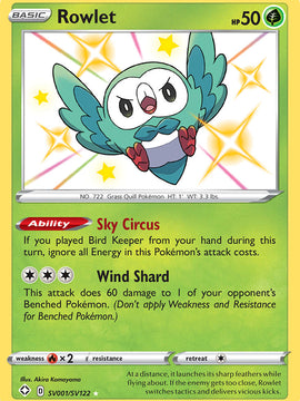 Rowlet (SV001/SV122) [Sword & Shield: Shining Fates]