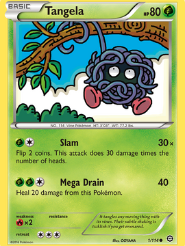 Tangela (1/114) [XY: Steam Siege]