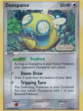 Dunsparce (31/92) (Stamped) [EX: Legend Maker]