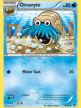 Omanyte (17/124) [XY: Fates Collide]