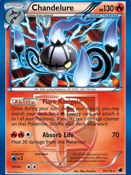 Chandelure (16/116) [Black & White: Plasma Freeze]