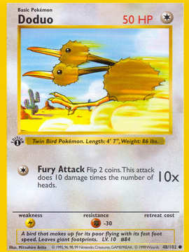 Doduo (48) [Base Set (Shadowless)] 1st Edition