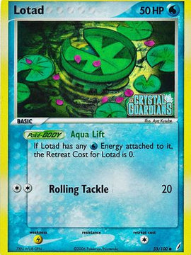 Lotad (55/100) (Stamped) [EX: Crystal Guardians]