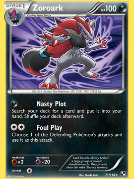 Zoroark (71/114) [Black & White: Base Set]