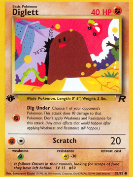 Diglett (52) [Team Rocket] 1st Edition