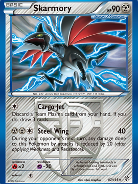 Skarmory (87/135) [Black & White: Plasma Storm]