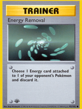 Energy Removal (92/102) (Shadowless) [Base Set 1st Edition]