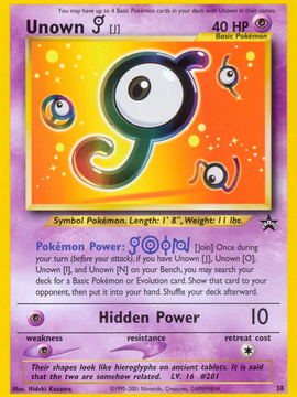 Unown [J] (38) [Wizards of the Coast: Black Star Promos]