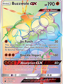 Buzzwole GX (115/111) [Sun & Moon: Crimson Invasion]