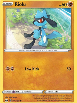 Riolu (071/159) [Sword & Shield: Crown Zenith]