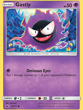 Gastly (36/111) [Sun & Moon: Crimson Invasion]