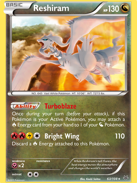 Reshiram (63/108) [XY: Roaring Skies]