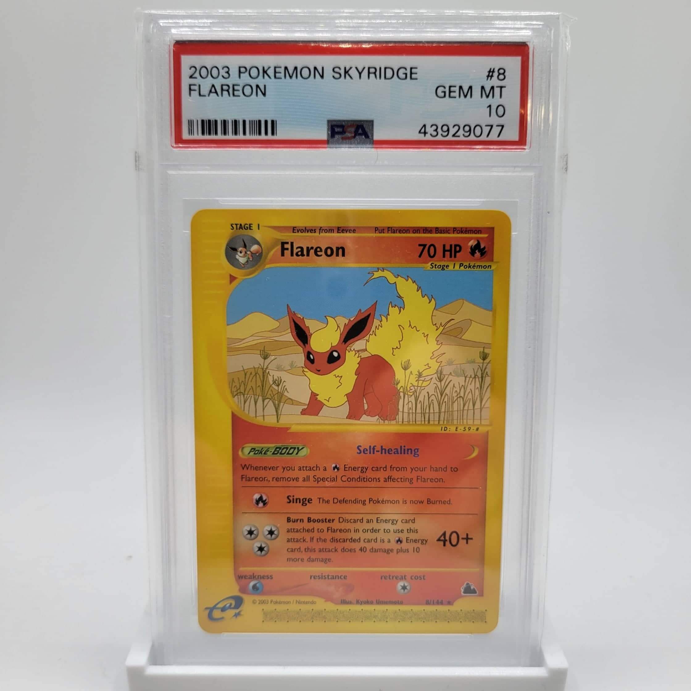 PSA 10 Flareon 8/144 Skyridge Non-Holo | Danireon Cards & Games