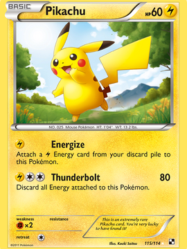 Pikachu (115/114) [Black & White: Base Set]