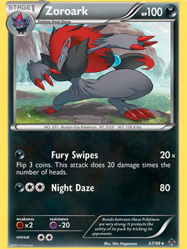 Zoroark (67/98) [Black & White: Emerging Powers]