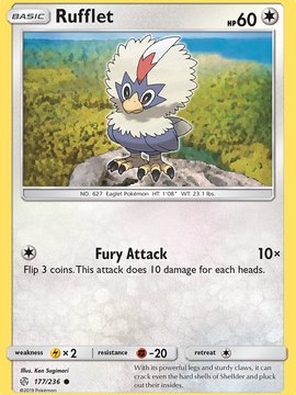 Rufflet (177/236) [Sun & Moon: Cosmic Eclipse]