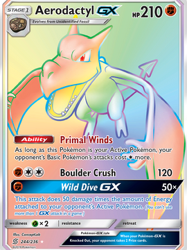 Aerodactyl GX (244/236) [Sun & Moon: Unified Minds]