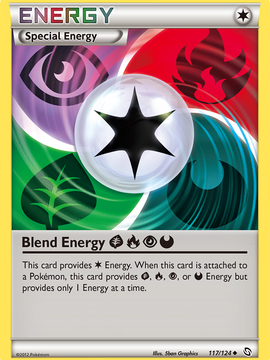 Blend Energy GrassFirePsychicDarkness (117/124) [Black & White: Dragons Exalted]