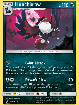 Honchkrow (79/145) [Sun & Moon: Guardians Rising]