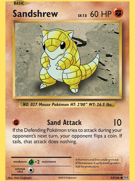 Sandshrew (54/108) [XY: Evolutions]