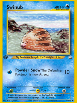 Swinub (79/111) [Neo Genesis 1st Edition]