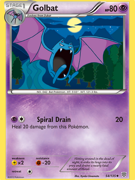 Golbat (54/135) [Black & White: Plasma Storm]