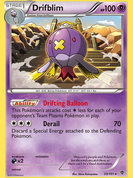 Drifblim (35/101) [Black & White: Plasma Blast]