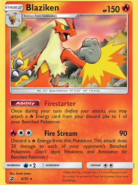 Blaziken (6/70) [Sun & Moon: Dragon Majesty]