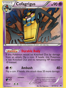 Cofagrigus (47/101) [Black & White: Noble Victories]