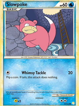 Slowpoke (81/123) [HeartGold & SoulSilver: Base Set]