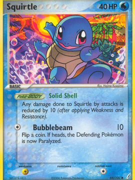 Squirtle (64/100) [EX: Crystal Guardians]