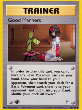 Good Manners (111/132) [Gym Heroes 1st Edition]