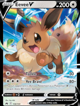 Eevee V (108/159) [Sword & Shield: Crown Zenith]