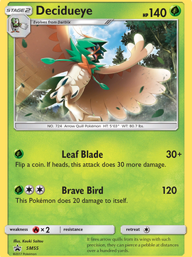 Decidueye (SM55) [Sun & Moon: Black Star Promos]