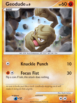 Geodude (105/147) [Platinum: Supreme Victors]